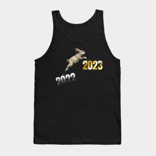 Rabbit Hopping From 2022 To 2023 Happy Chinese New Year Tank Top